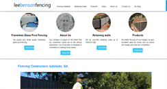 Desktop Screenshot of leebensonfencing.com